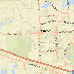 Wixom Street Map