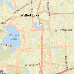 Walled Lake Street Map