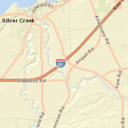 Silver Creek New York Street Map