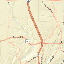 Springville New York Street Map