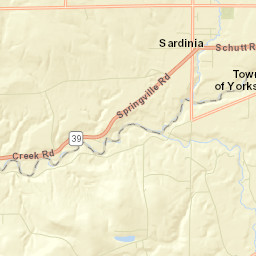 Sardinia New York Street Map