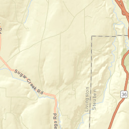 Ossian New York Street Map