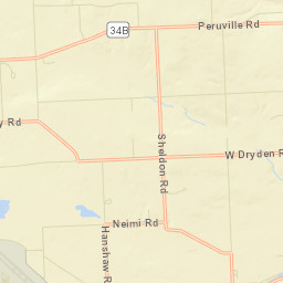 West Dryden New York Street Map