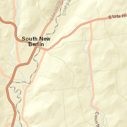 South New Berlin New York Street Map
