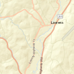 Laurens New York Street Map