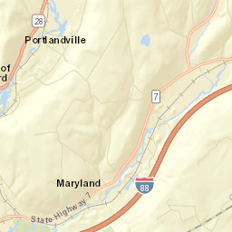 Portlandville New York Street Map