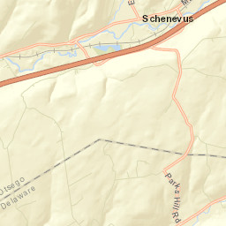 Schenevus New York Street Map