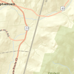 Wyomanock New York Street Map