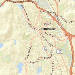 Leominster Street Map