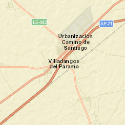 Villadangos del Páramo Street Map