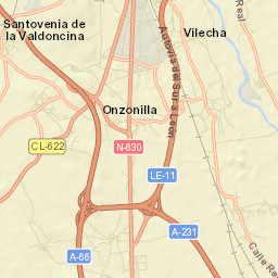 Onzonilla Street Map
