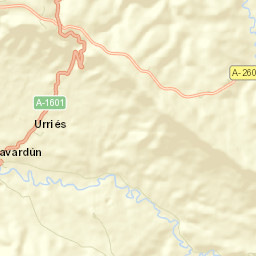 Urriés Street Map