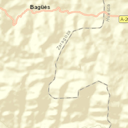 Bagüés Street Map