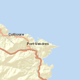 Portvendres Street Map