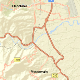 Lucciana Street Map