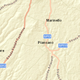 Piansano Street Map