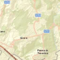 Penna in Teverina Street Map
