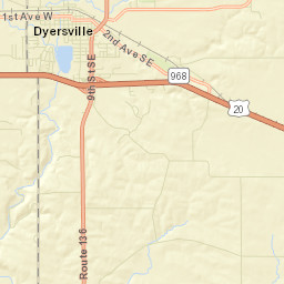 10002-10554 Iowa 136, Dyersville, IA Street Map