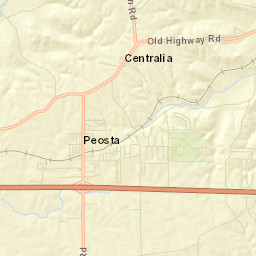 Peosta Street Map