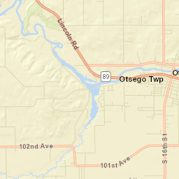 Otsego Street Map