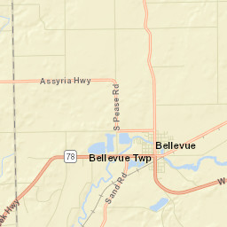 Bellevue Street Map