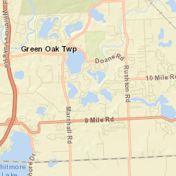 Whitmore Lake Street Map
