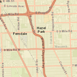 Pleasant Ridge Street Map