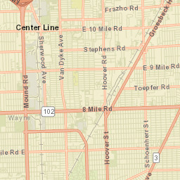 Center Line Street Map