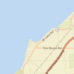 Van Buren Bay New York Street Map