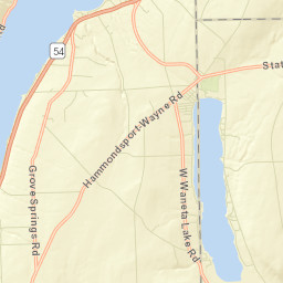 Wayne New York Street Map