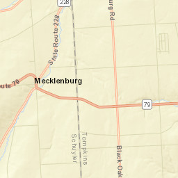 Mecklenburg New York Street Map