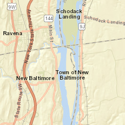 Schodack Landing New York Street Map