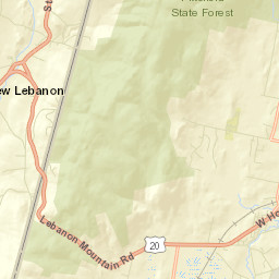 Lebanon Springs New York Street Map