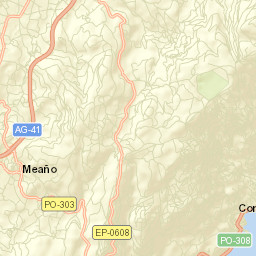 Meaño Street Map