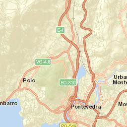 Poio Street Map
