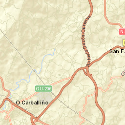 O Carballiño Street Map
