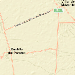 Bustillo del Páramo Street Map