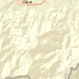 Ceret Street Map