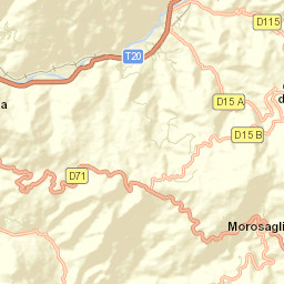 Morosaglia Street Map