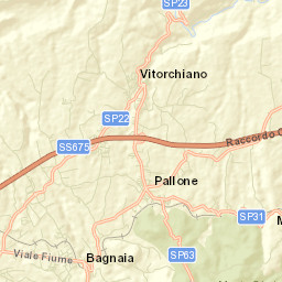 Vitorchiano Street Map