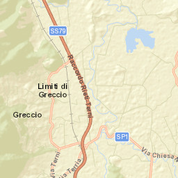 Limiti di Greccio Street Map
