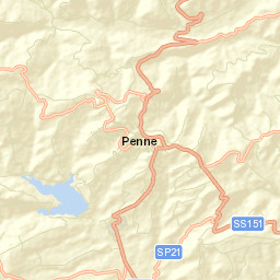 Penne Street Map