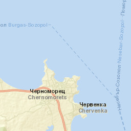 Chernomorets Street Map