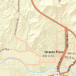 Grants Pass Street Map