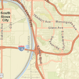South Sioux City Street Map