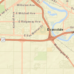 Black Hawk County Street Map