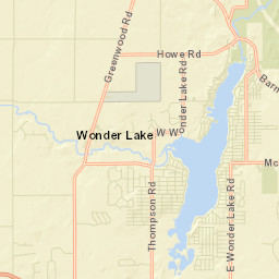 Wonder Lake Street Map