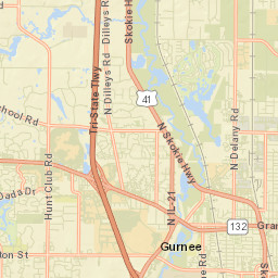 Gurnee Street Map