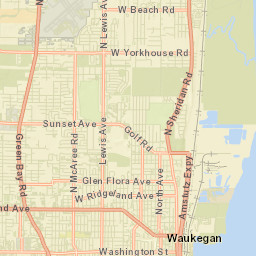 Waukegan Street Map