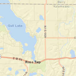 South Gull Lake Street Map